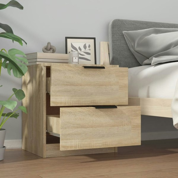 Berkfield Bedside Cabinets 2 pcs Sonoma Oak Engineered Wood