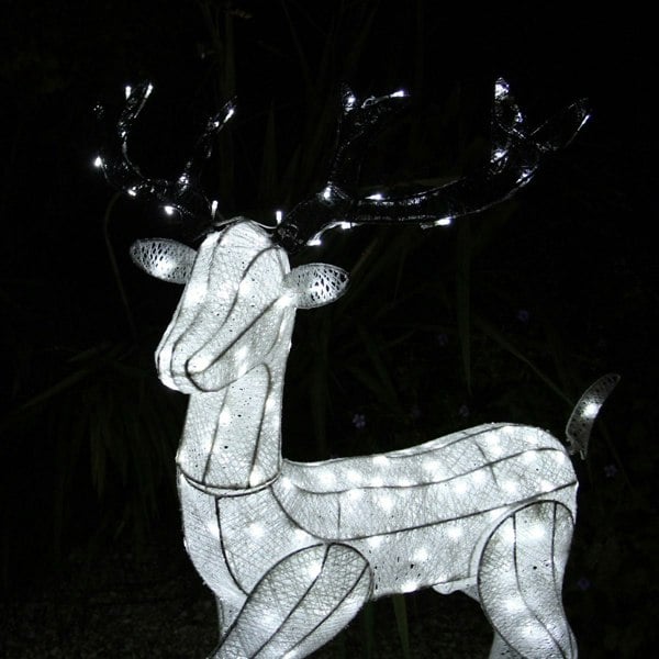 Monstershop Light Up Reindeer Stag, Doe & Snowman Set