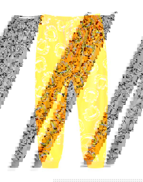 Garfield Womens Orange Big Face Long Sleeve Long Leg Pyjama Set