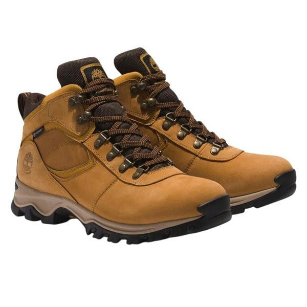 Timberland Mens Mt. Maddsen Leather Mid Cut Waterproof Hiking Boots - Wheat