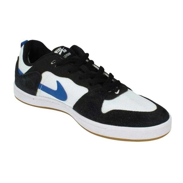 Nike Mens SB Alleyoop Suede Trainers - Black/White/Blue - 