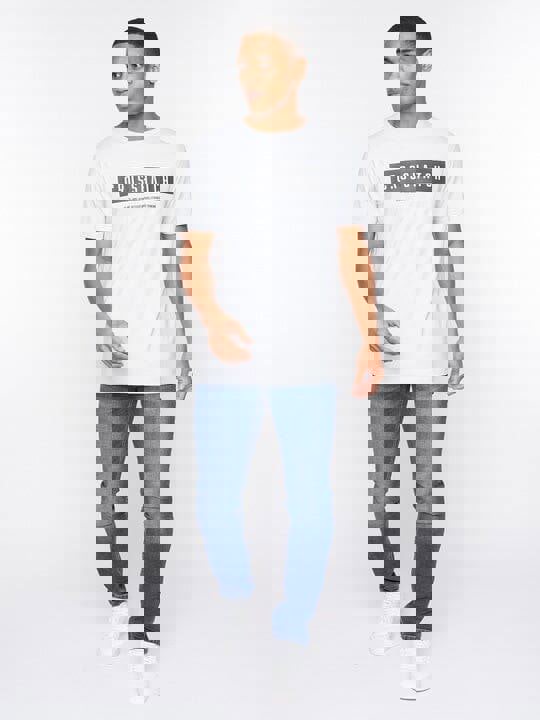Crosshatch Selworthy T-Shirt Light Blue