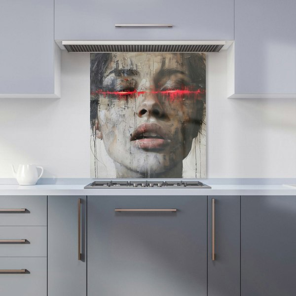 Warren Reed - Designer Abstract Face In Motion Kitchen Splashback