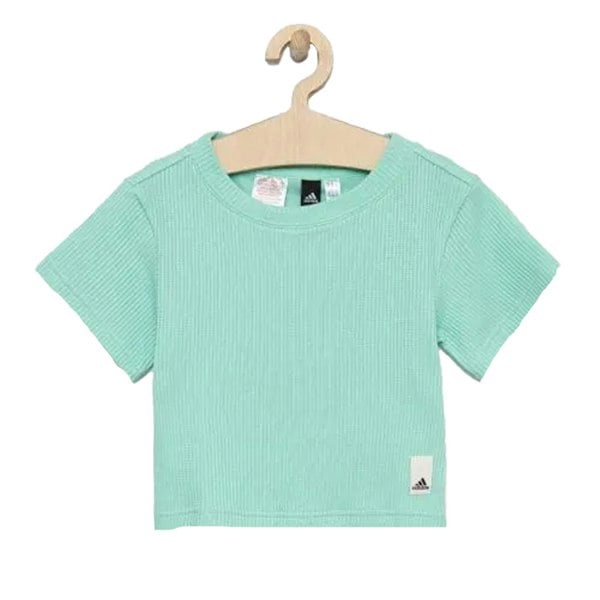 Adidas Childrens/Kids Lounge Waffle T-Shirt - Mint