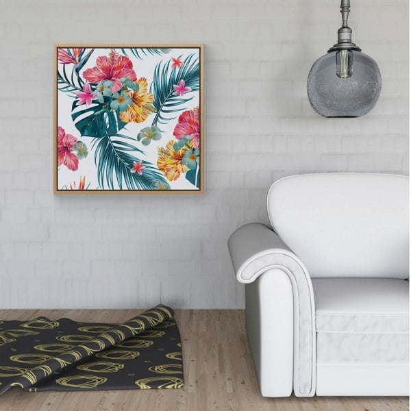 Warren Reed Spring Summer Flowers Framed Canvas