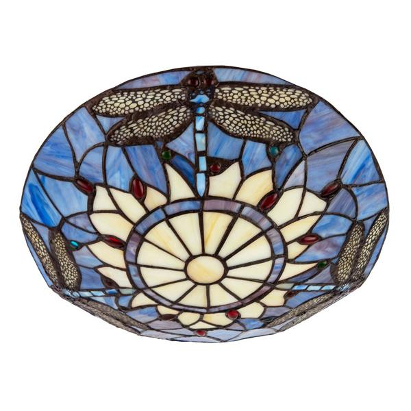 Lavender Light Purple Dragonfly Tiffany Glass Easy Fit Pendant Shade Image 5