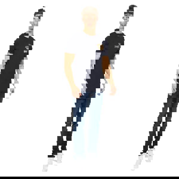 Crosshatch Mens Motocross T-Shirt - Navy - 