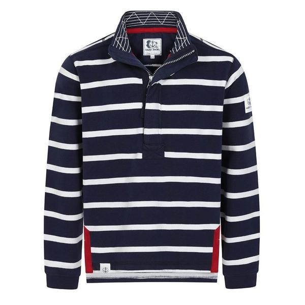 Lazy Jacks Unisex Adult Striped Sweatshirt - Marine