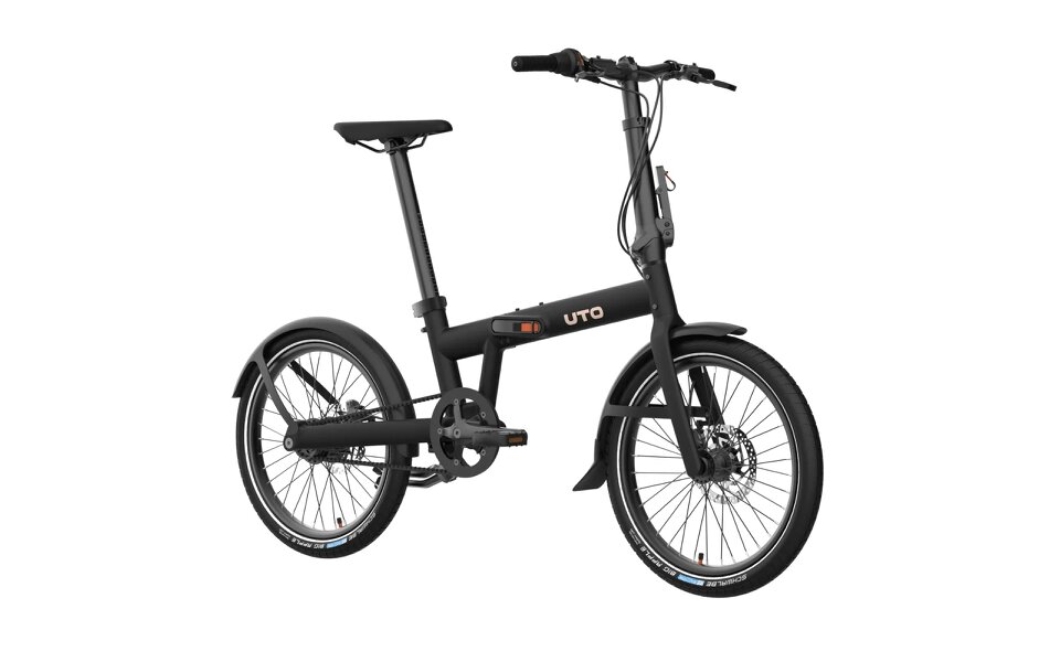 UTO Pro 20 Folding Bike 20" Wheel, 7 Speed - Black