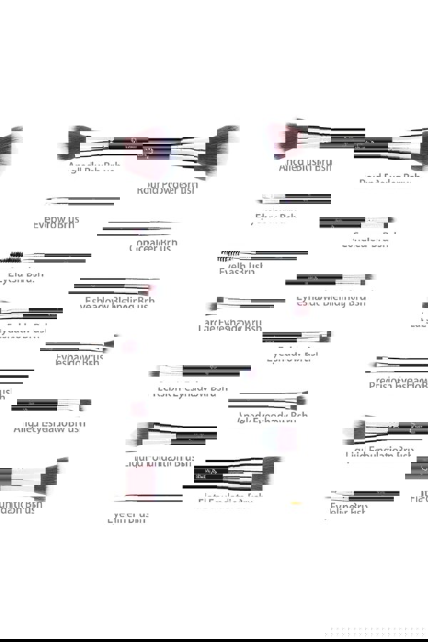 Living and Home 12 Pcs Professional Makeup Brush Set with Makeup Sponge and Brush Egg