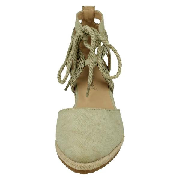 Anne Michelle Ladies Anne Michelle Ankle Lace Up Wedge Sandals