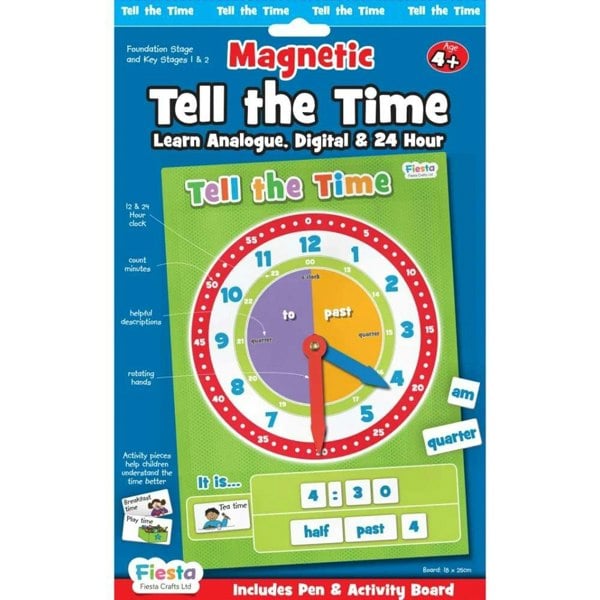 Fiesta Crafts Magnetic Tell The Time