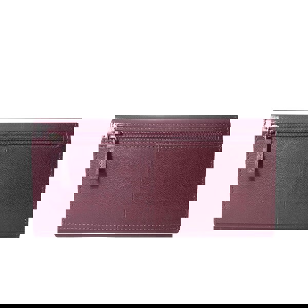 Assots London 'CLAIRE' Plum Polished VT Vintage Leather Flap Over Purse