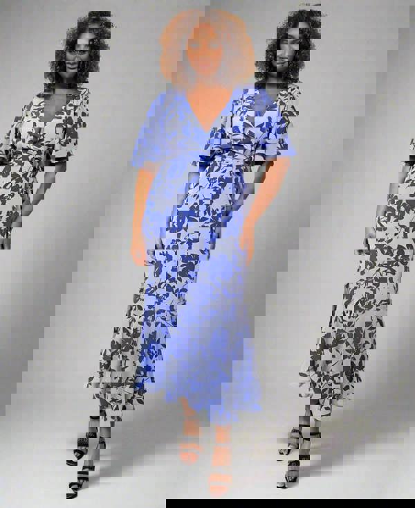 Blue Floral Dress Summer