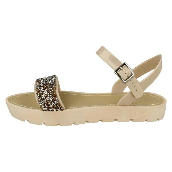 Savannah Ladies Savannah Flatform Glitter Sandal