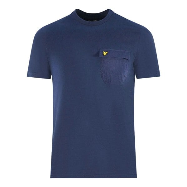 Lyle & Scott Nylon Pocket T-Shirt - Blue