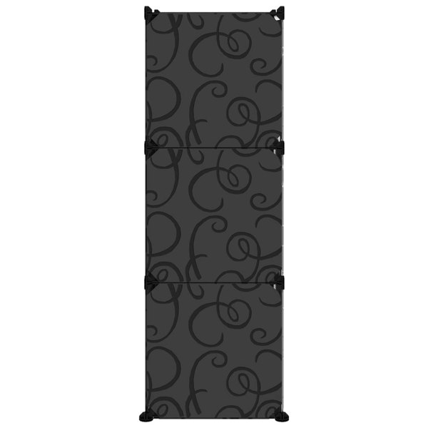 Berkfield Shoe Rack Black 84.5x31x93.5 cm PP