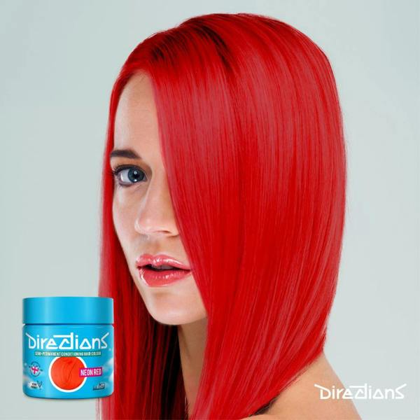 Directions 2 x La Riche Directions Semi-Permanent Hair Color 100ml Tubs - Neon Red