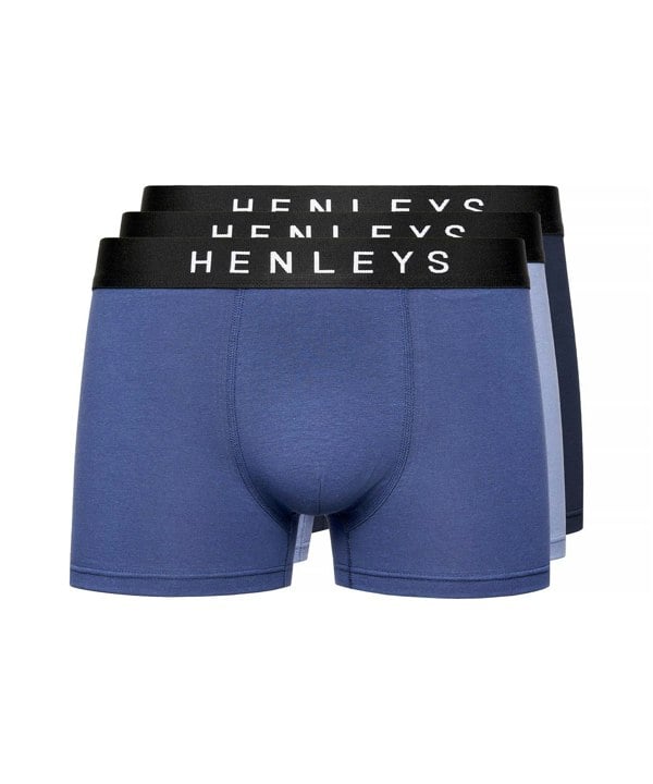 Henleys Inky Boxers 3pk Assorted