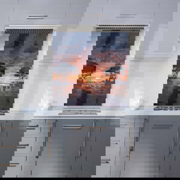 Warren Reed - Designer Lions' Twilight Journey Kitchen Splashback