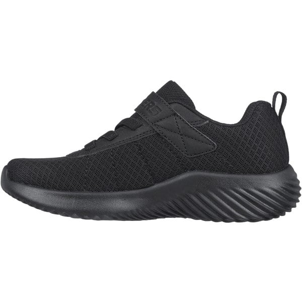 Skechers Bounder Baronik Textile Boys Black Trainers