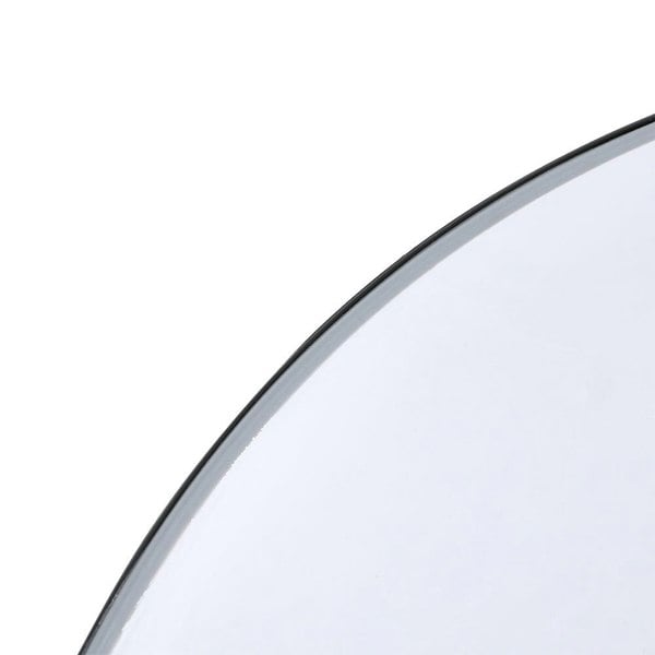 Round Metal LED Mirror with Hanging Strap Bathroom Mirrors Living and Home