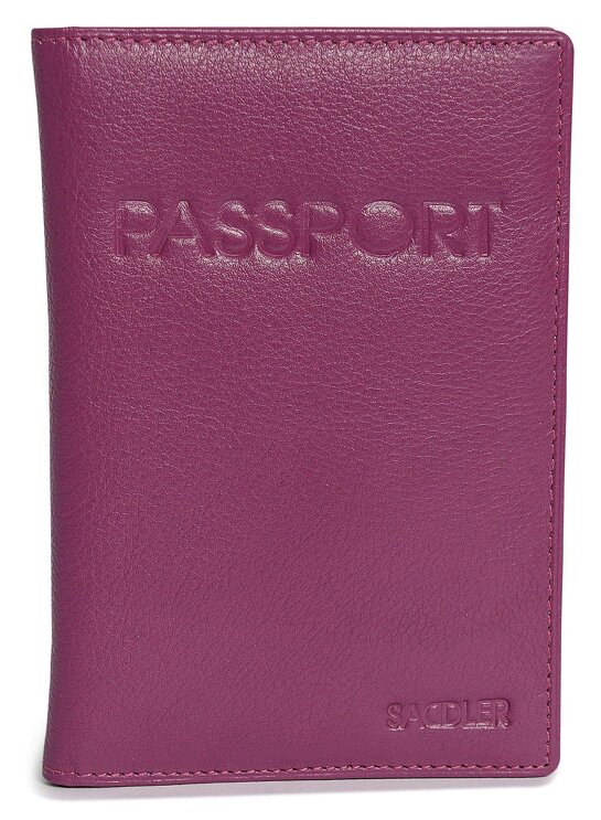 SADDLER HARPER Leather Passport Holder - RFID Protected, Slots for Cards and Boarding Pass