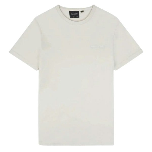 Lyle & Scott Embroidered Logo Plain Cream T-Shirt