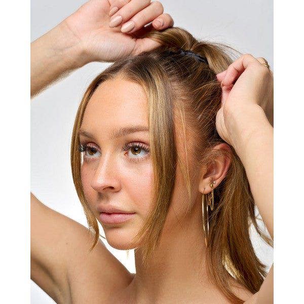 Brushworks Skinny Satin Scrunchies - 6 Pack