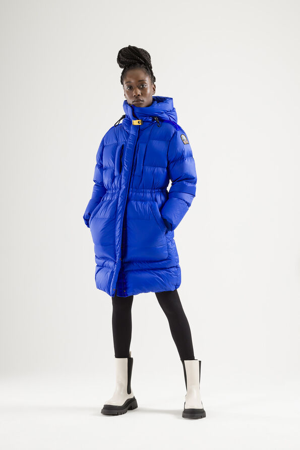 Parajumpers Bold Parka Kos Blue Long Hooded Down Jacket