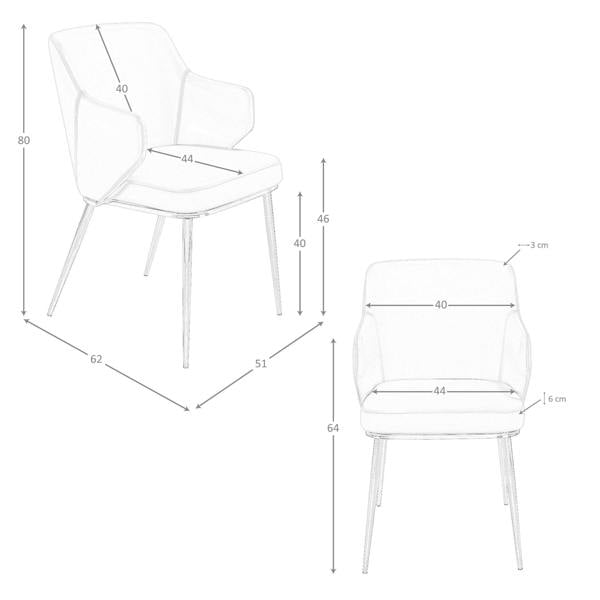 Angel Cerdá Brown Leatherette Chair 4162