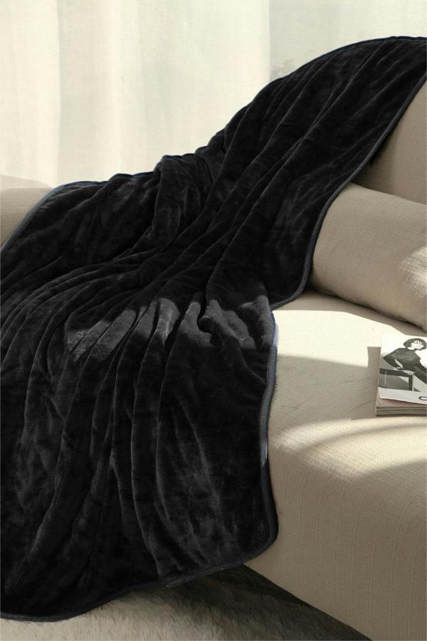 Ezysleep Super Soft Cosy Heated Fleece Throw Blanket With Adjustable Control