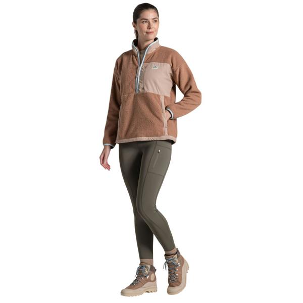 Craghoppers Womens/Ladies Grange Half Zip Fleece Jacket - Umber - 