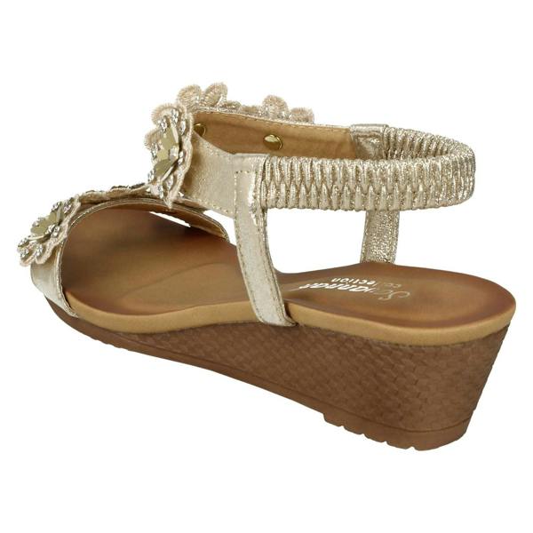 Savannah Ladies Savannah Mid Wedge Sandals