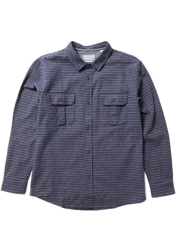 Vissla Creators Innovators Eco LS Flannel - dark naval