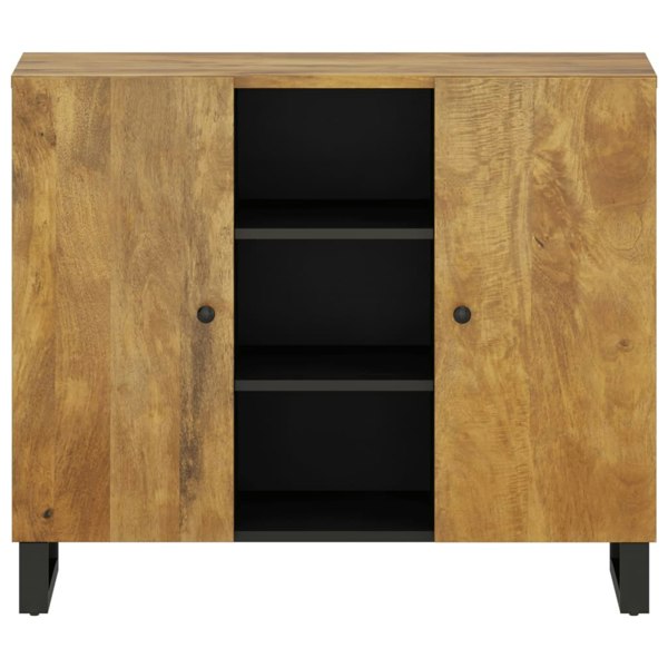 Berkfield Sideboard with 2 Doors 90x33x75 cm Solid Wood Mango