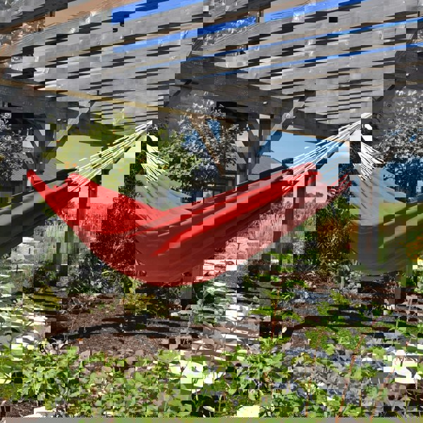Vivere Brazilian Sunbrella Double Hammock - Crimson
