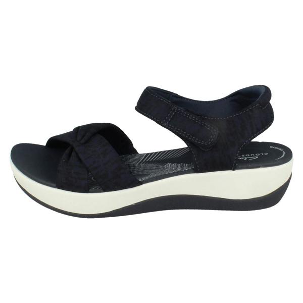 Clarks Ladies Clarks Cloudsteppers Strappy Wedge Sandals Arla Daisy