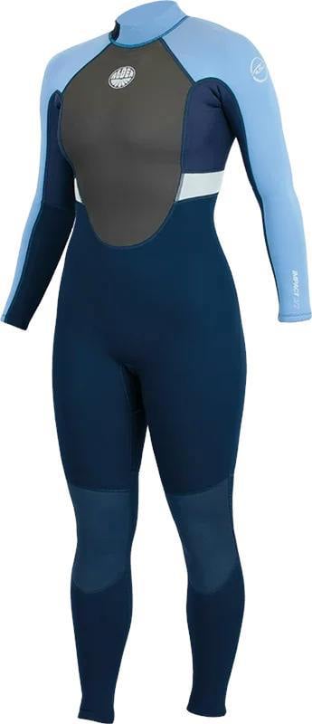 Alder Impact Women's 3/2mm Back Zip Blue Full Length Wetsuit