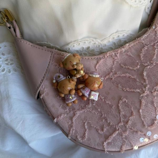 Lovedbymimii Sleepy Bear Keychains