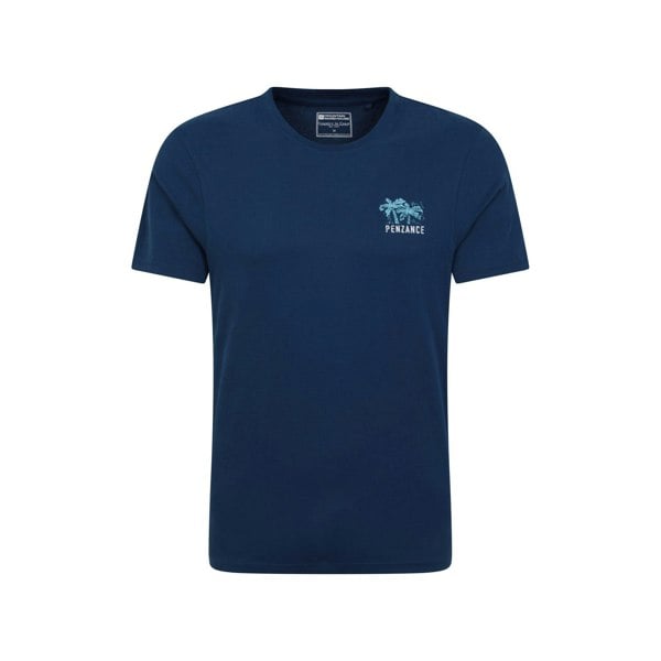 Mountain Warehouse Mens Penzance Printed Organic T-Shirt - Navy