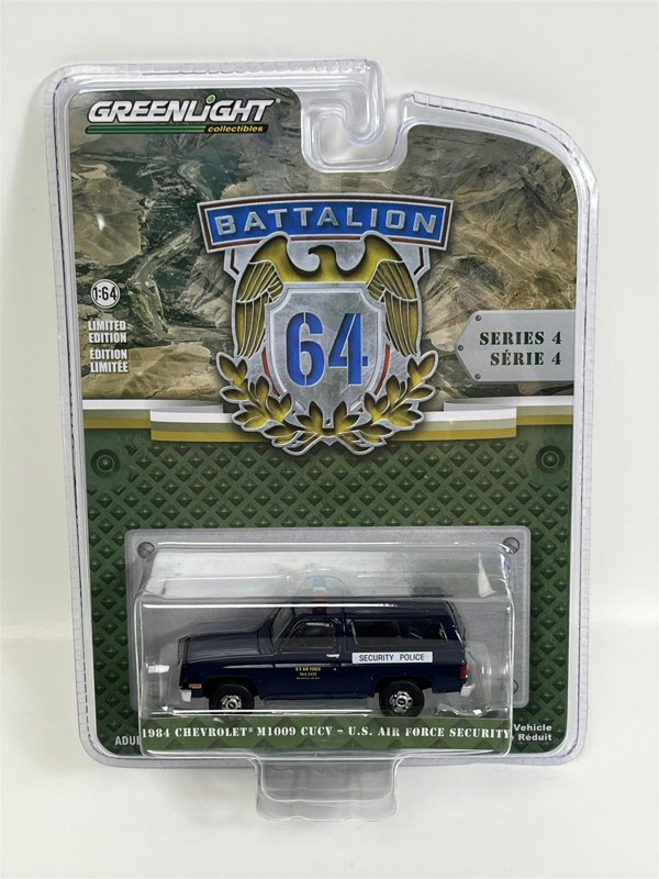 Greenlight 1984 Chevrolet M1009 CUCV US Air Force Security 1:64 Scale Greenlight 61040F