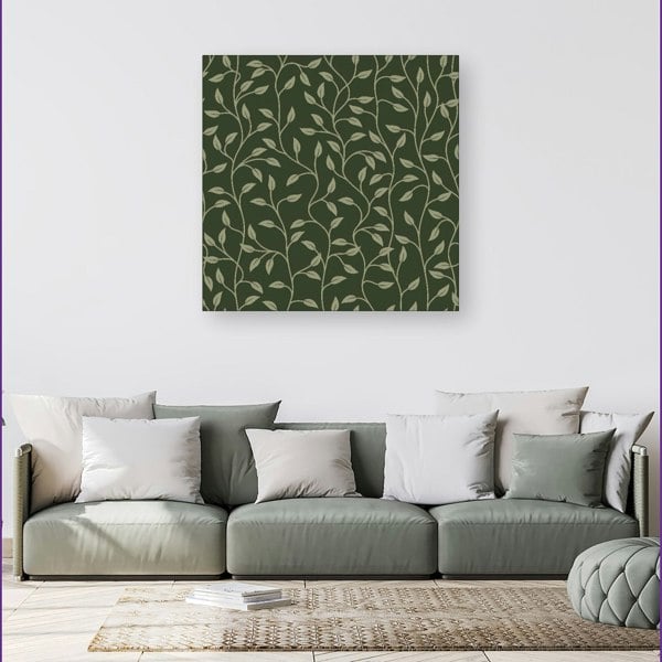 Warren Reed Green Shrub With Leaves Canvas