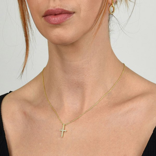 Cachet London Classic Gold Cross Pendant