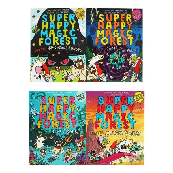 Super Happy Magic Forest Series by Matty Long 4 Books Collection Set