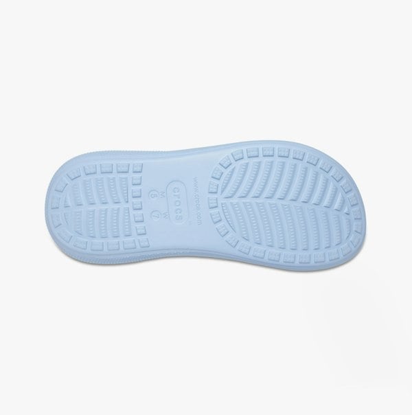 Crocs 207670-4NS CRUSH SANDAL Womens Platform Sliders Blue Calcite