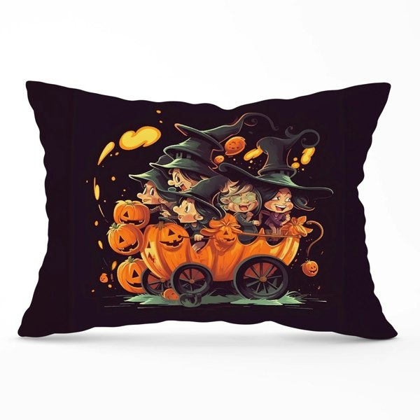 Warren Reed A Magical Pumpkin Carriage Cushions