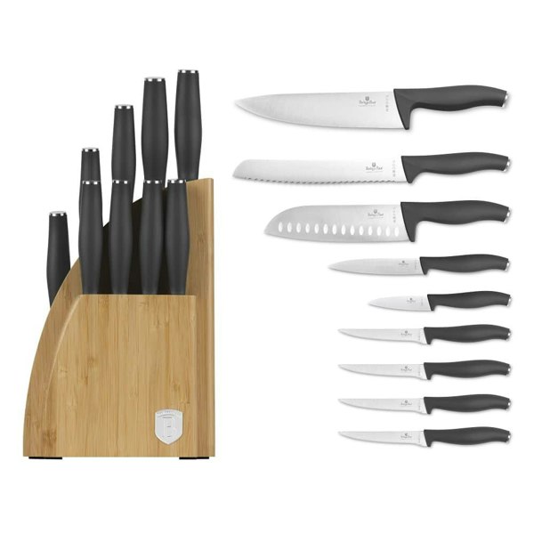 10 pcs knife set with BAMBOO stand Berlinger Haus BH2758