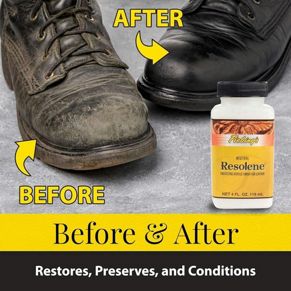 Fiebing's Resolene Finisher - Acrylic Top Coat to Seal and Protect Leather 4oz