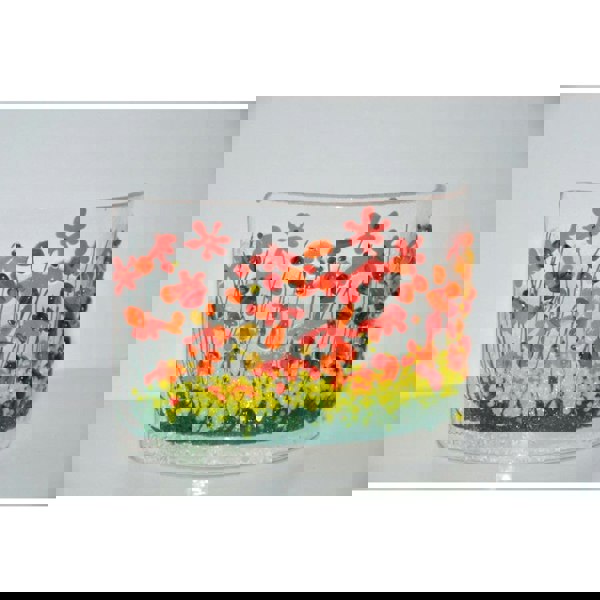 Handmade Fused Glass - Gerbera Curve by Pam Peters Designs